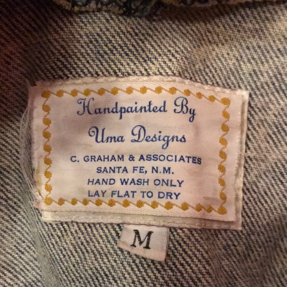 Handpainted By Uma Designs Denim Jacket - Picture 2 of 5